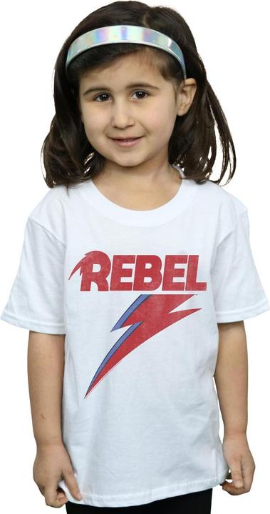 Immagine prodotto David Bowie Distressed Rebel Maglietta Ragazze (152, 158)