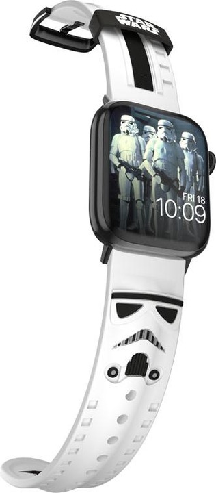 Actual product image Moby Fox Star Wars - Apple Watch Armband 38/40/41/42/44/45/49 mm (Stormtrooper 3D) (Silicone)