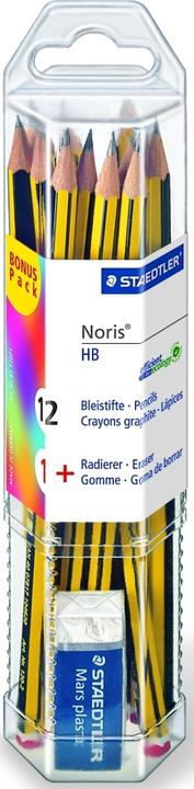 Actual product image Staedtler Noris® 120 pencil Lead thickness: 2 mm Designation of hardness: HB (2 mm, HB, 12x)