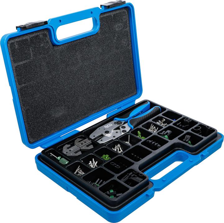 Actual product image BGS Crimping Pliers Set with Waterproof Connector Parts 220 pcs.