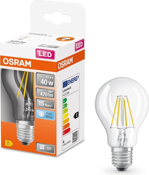 Actual product image Osram Star Classic A (E27, 40 W, 470 lm, 1 x, E)