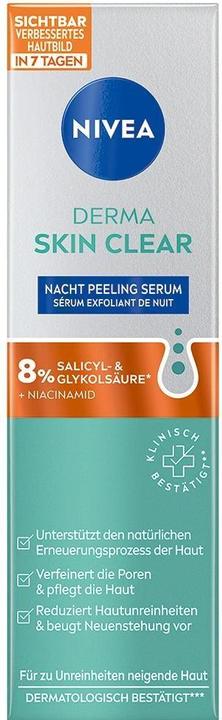 Energy Label NIVEA Derma Skin Clear Nacht Peel Ser (neu) 40 ml (40 ml)