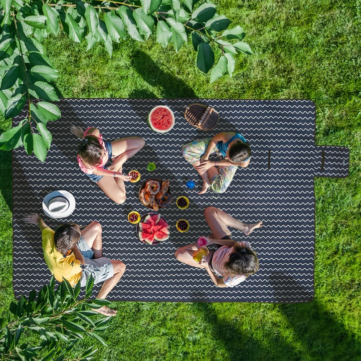 Actual product image Relaxdays Picnic blanket