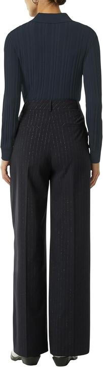 Image du produit Comma Strickpullover Gerippter Pullover mit Polokragen im Slim Fit (46)