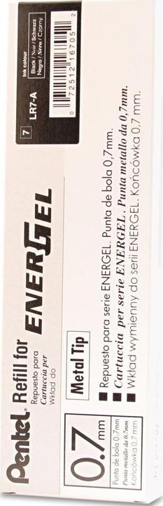 Actual product image Pentel EnerGel refill 0.7mm (Black, 0.35 mm, 1 pcs.)