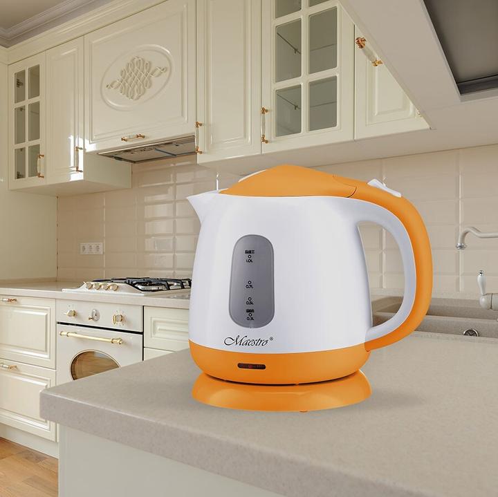 Produktbild Feel-Maestro MR012 orange electric kettle Orange, White (1 l)