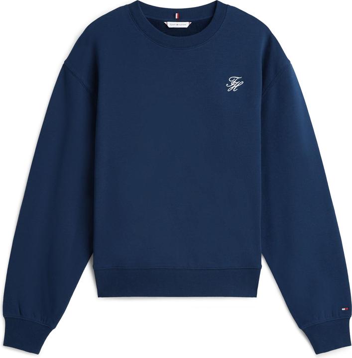 Image du produit Tommy Hilfiger Pullover Sweatshirt Damen TH Script REG Terry SWTSHRT WW0WW49418 (XS)