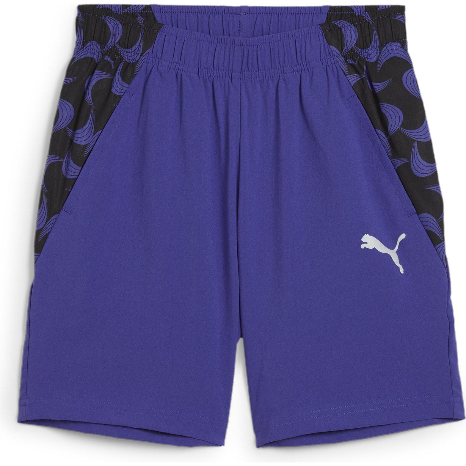 Puma, Jungen, Sporthose, ACTIVE SPORTS Woven AOP Shorts (128), Blau, 128