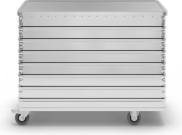 Produktbild Gmöhling Alu-Kastenwagen, absenkbare Seitenwand (250 kg)