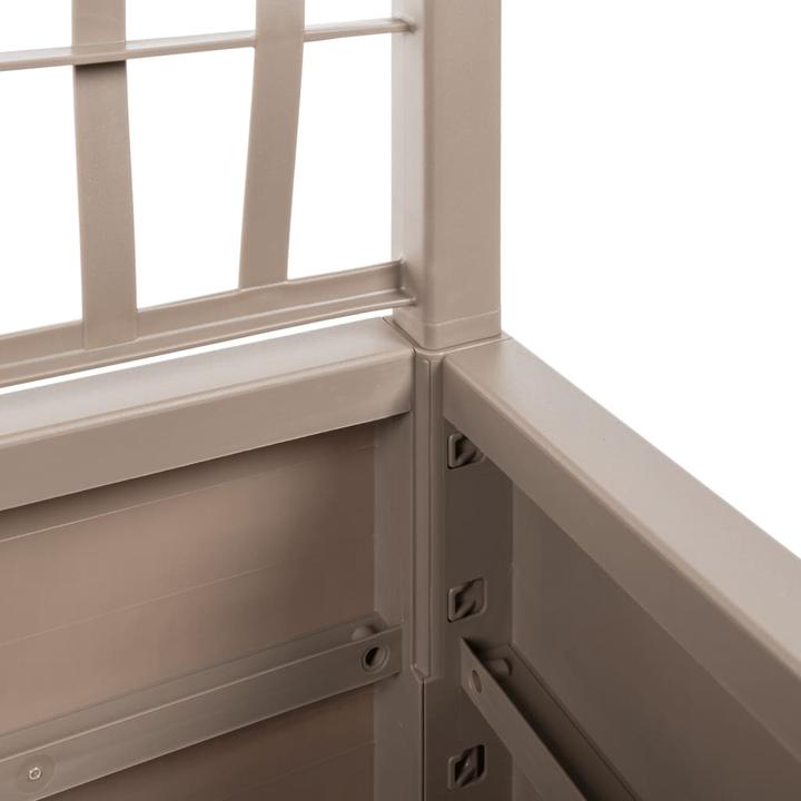 Image du produit vidaXL Pflanzkübel mit Rankgitter PP