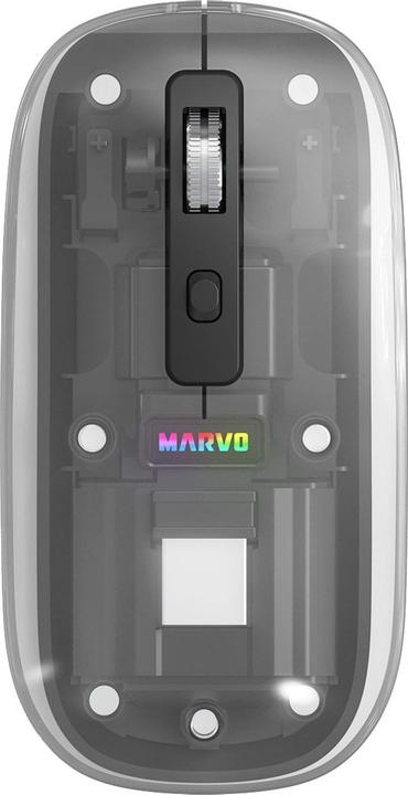 Marvo PRISM B10 schwarz / Kabellose Maus / optisch / 1600 DPI / 4 Tasten / USB 2,4 GHz / Bluetooth (Wireless)