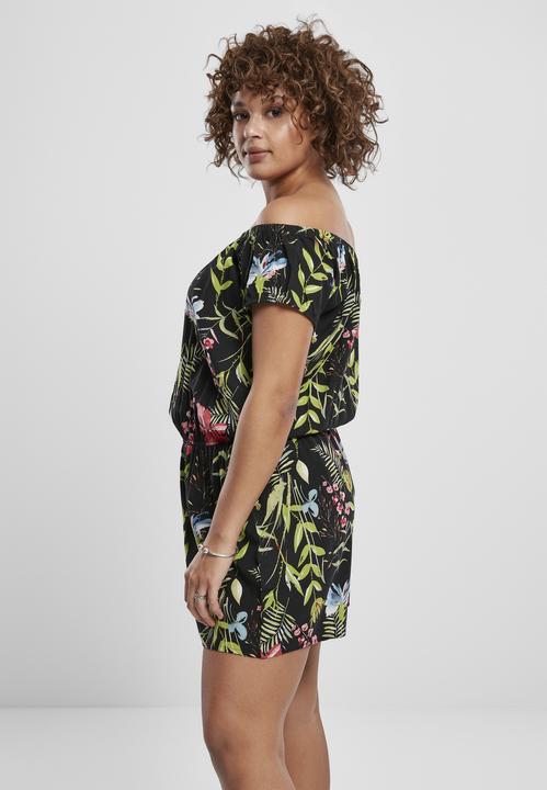 Produktbild Urban Classics Ladies AOP Off Shoulder Short Jumpsuit (L)