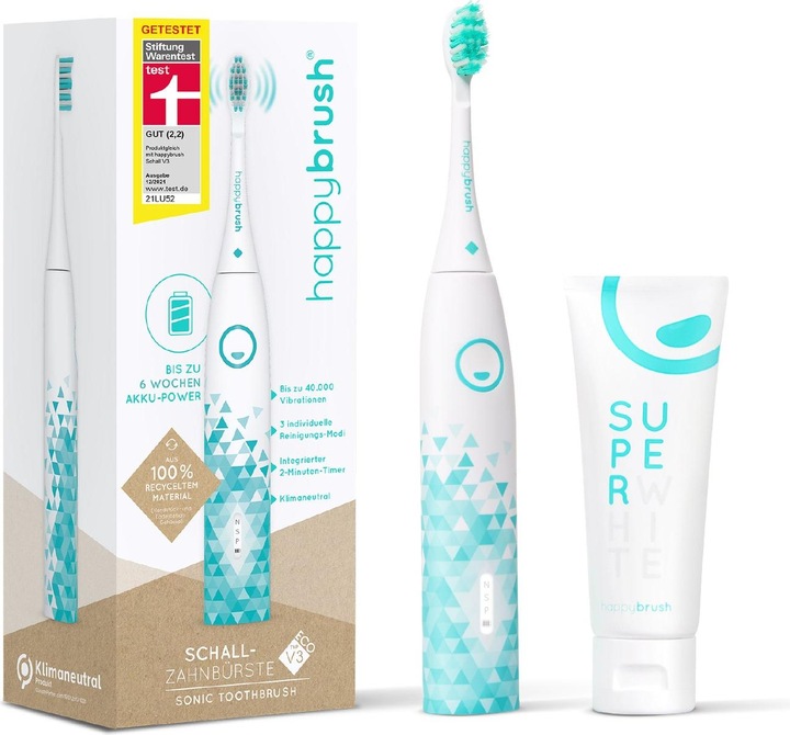 Produktbild happybrush StarterKit Schall Vibe 3 (Schallzahnbürste)