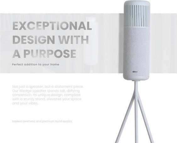 Image du produit HiFuture Wegde LED Haut-parleur Bluetooth (8 h, Fonctionnement sur batterie)