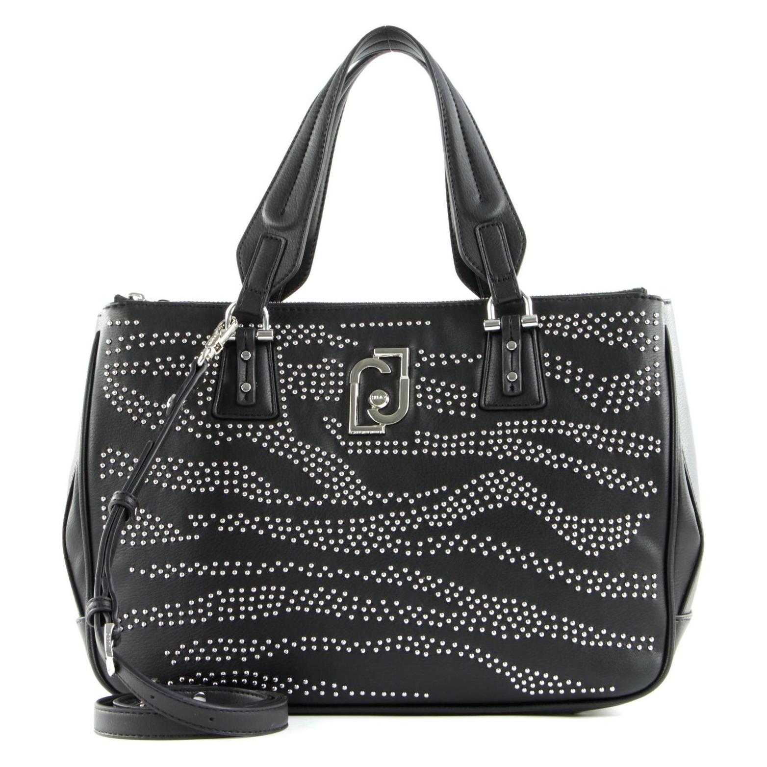 Liu Jo, Damen, Handtasche, Cool Satchel Double Zip, Schwarz