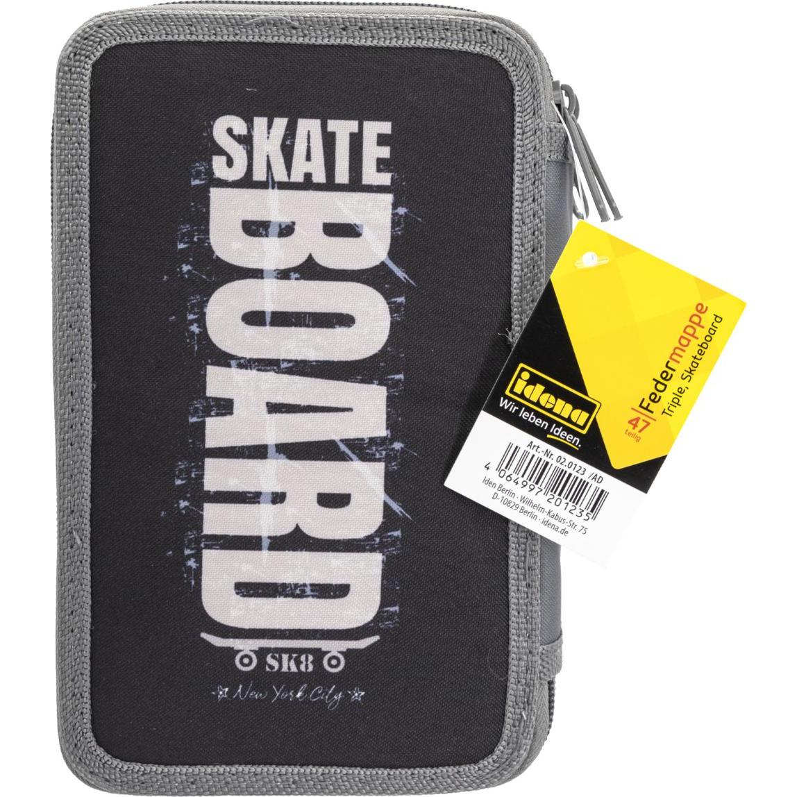 Idena Federmappe Triple Skateboard 47teilig (42107859)