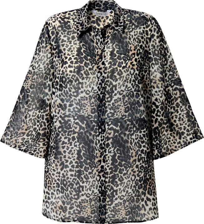 Immagine prodotto Angel of Style Chiffonbluse, Leomuster, 3/4-Trompetenärmel (50)