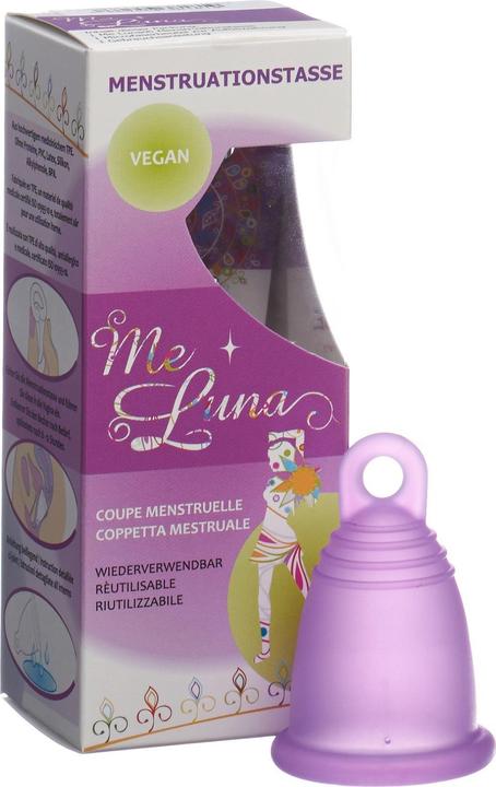 Produktbild Me Luna Menstruationstasse Classic Ring Violett (S)