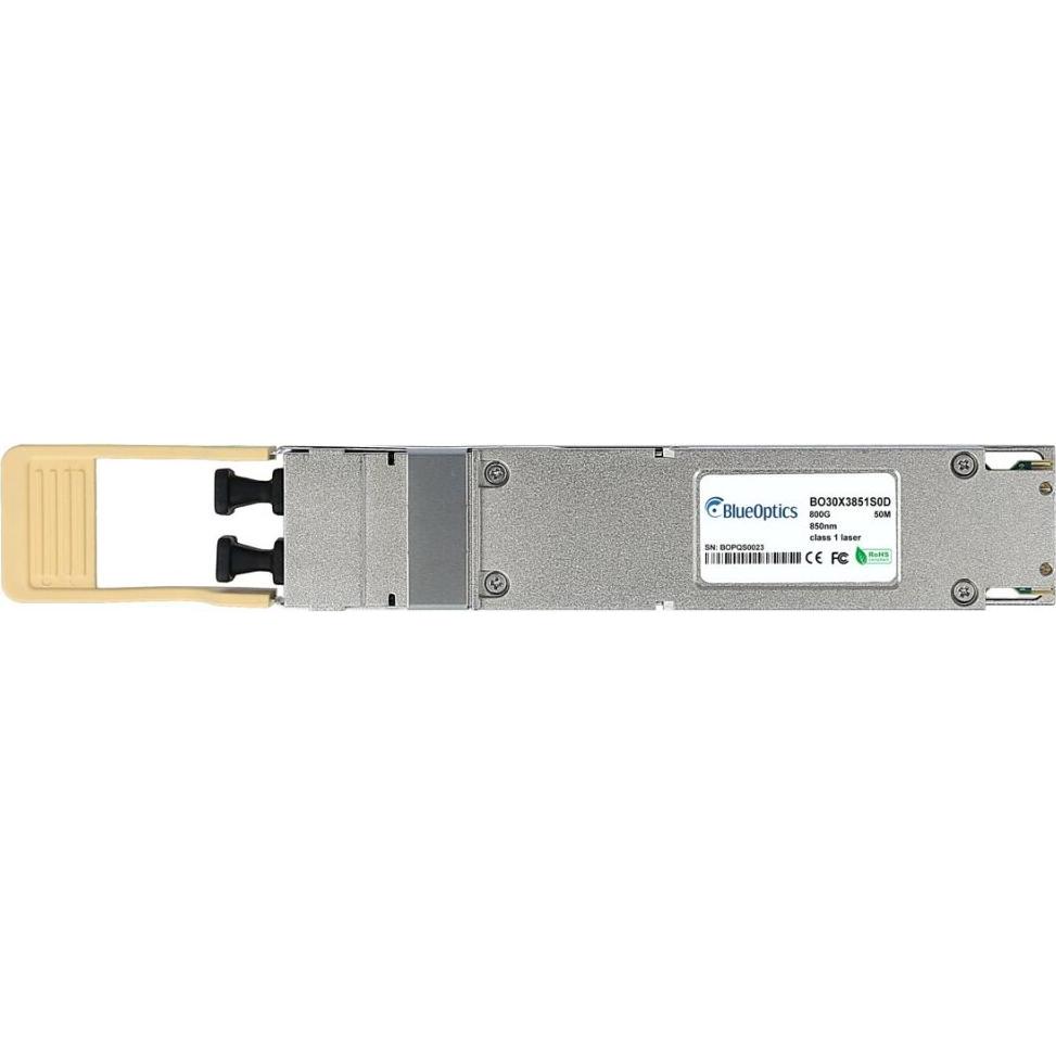BlueOptics OSFP Transceiver Finned Top 2x400GBASE-SR4 50 Meter, Ricetrasmettitore