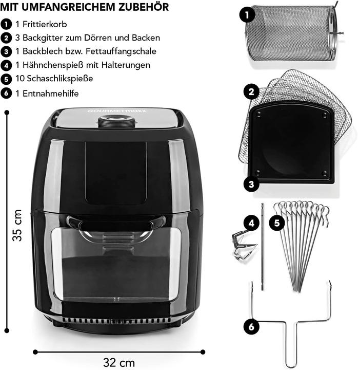 Actual product image Gourmetmaxx Hot air fryer
