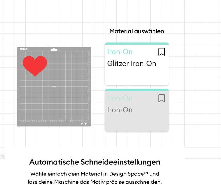 Produktbild Cricut Iron On Glitter White