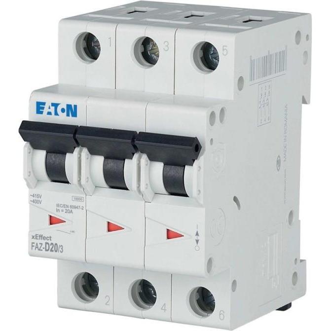 Thumbnail - Eaton, Schutzschalter, Circuit Breaker, D Curve, 20A, 3-Pole