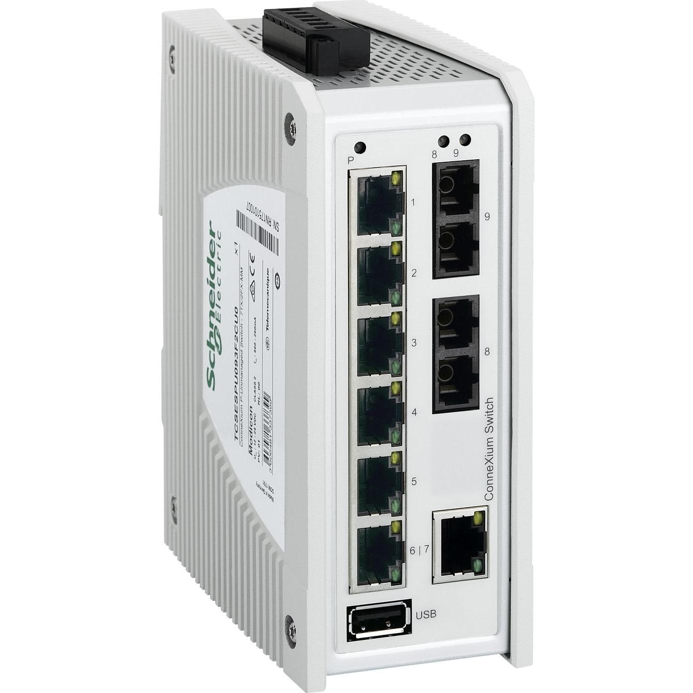 Schneider Electric Schneider TCSESPU093F2CU0 CONNEXIUM (7 porte), Switch di rete