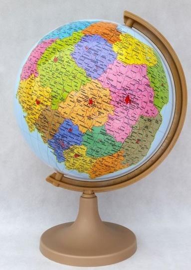 Zachem Globe administratif et physique polonais 32 cm (32 cm)