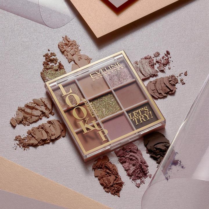 Immagine prodotto Eveline Look Up Let's Try Palette di 9 ombretti 10.8G (Rosa e beige)
