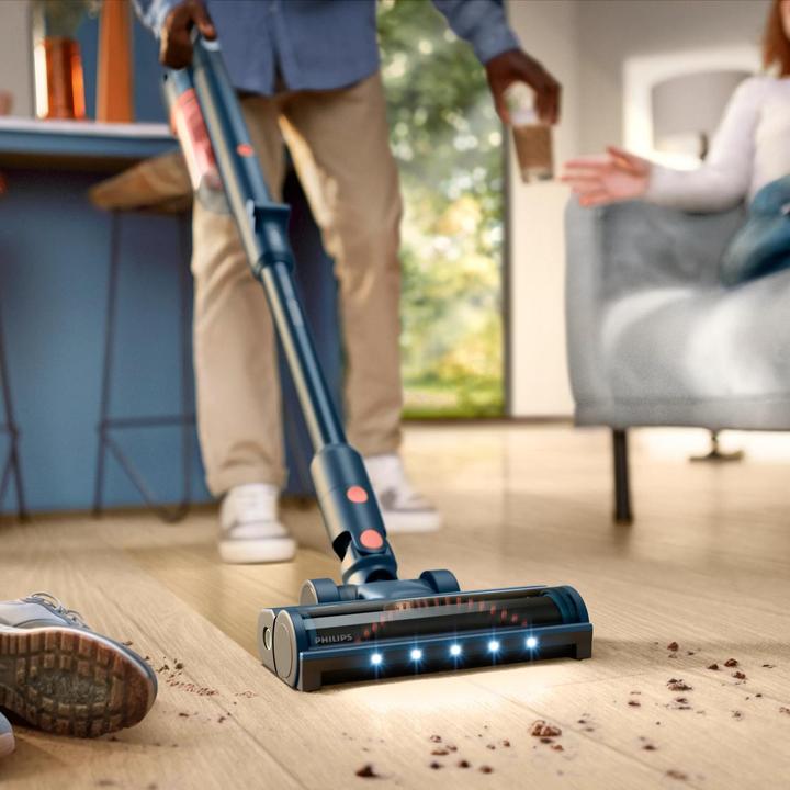Image du produit Philips Aspirateur sans fil puissant, autonomie 60 min, embout LED, accessoires inclus