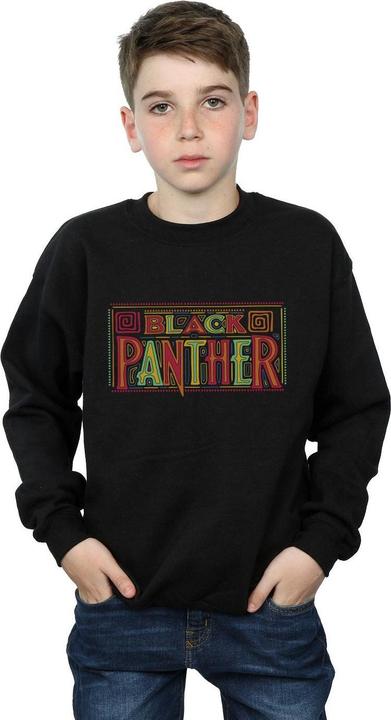 Image du produit - Sweat BLACK PANTHER TRIBAL LOGO - Garçon (152, 158)