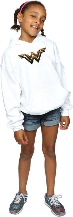 Immagine prodotto Justice League Movie Wonder Woman Emblem Felpa con Cappuccio Ragazze (152, 158)