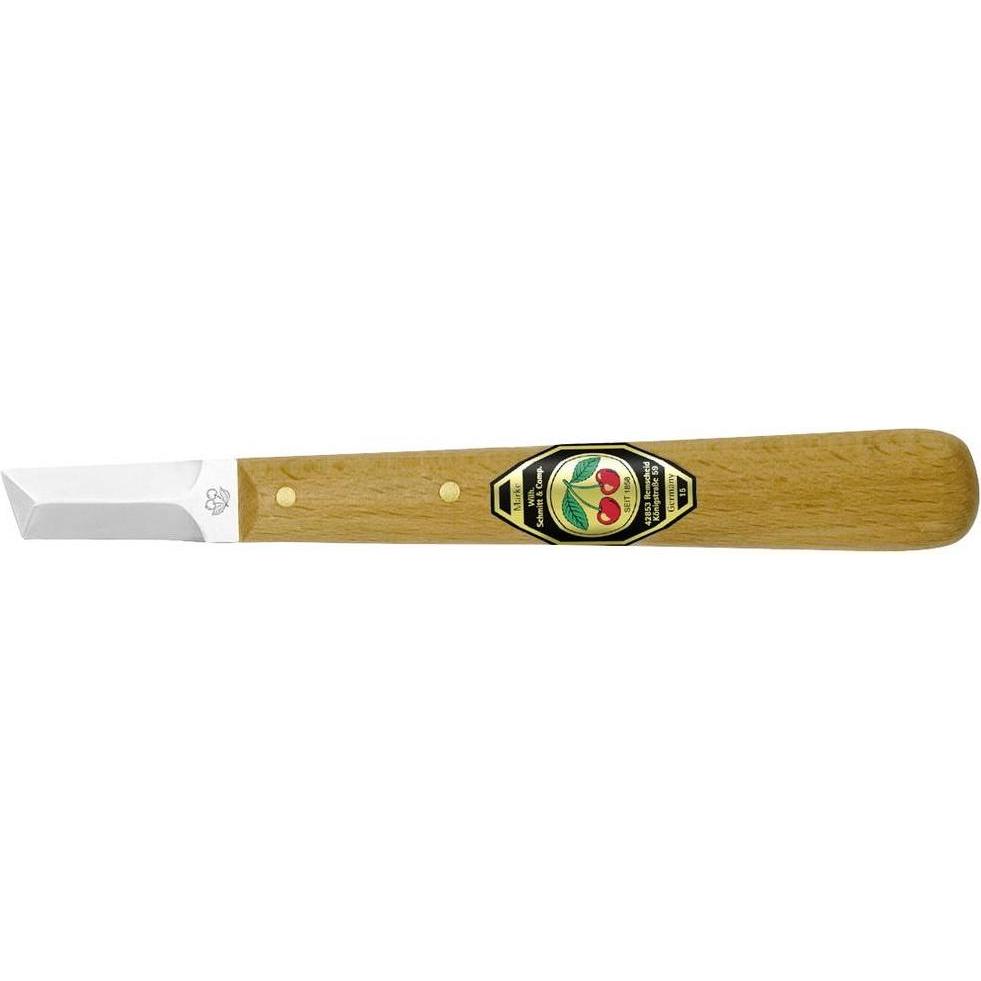 Kirschen, Beitel + Handhobel, Kerbschnitzmesser mit Holzheft