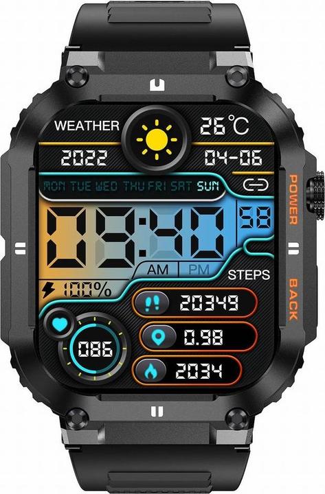 Actual product image Gravity SMARTWATCH MĘSKI GT6-1 - WYKONYWANIE POŁĄCZEŃ, MONITOR SNU (sg020a)