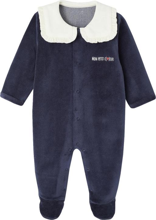 Produktbild Vertbaudet 3er-Pack Baby Samt-Strampler, Herzen (74)