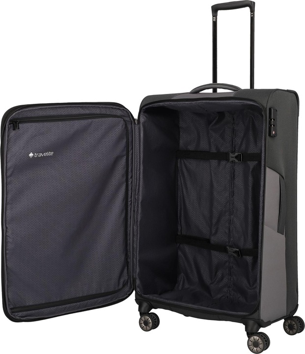 Actual product image Travelite Trolley + Suitcase Viia 4w Trolley L (91 l, L (90 - 115l))
