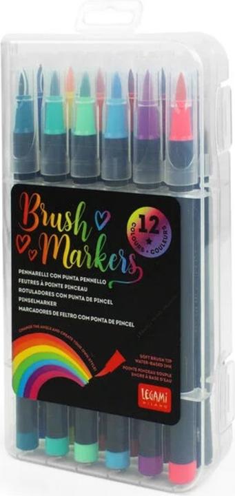 Immagine prodotto Legami Pennarello (Arancia, Marrone, azzurro, Verde chiaro, Rosso, Verde scuro, Nero, Blu chiaro, Viola, Blu, Giallo, Rosa, 12 x)