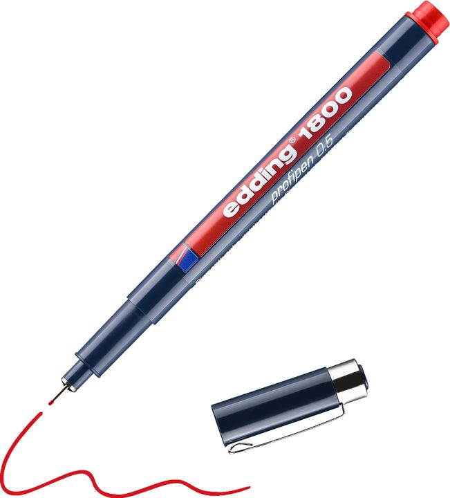 Image du produit Edding Machine d'étirage de fibres Profipen 1800 (Rouge, 10 x)