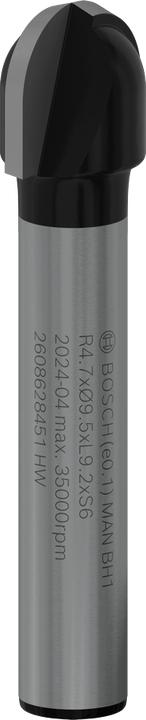 Produktbild Bosch Professional Zubehör Hohlkehlfräser, 6 mm, R1 4,7 mm, D 9,5 mm, L 9,2 mm, G 40 mm