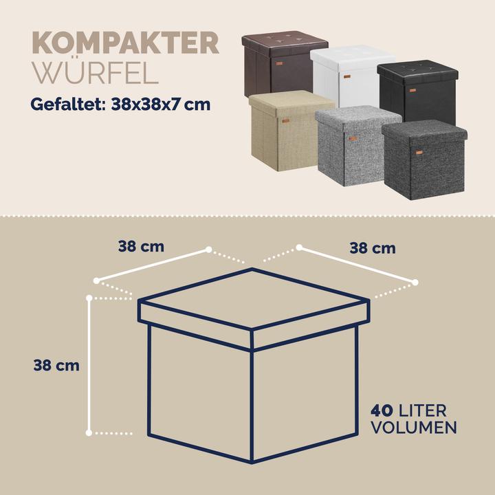 Produktbild Casaria Sitzhocker M
