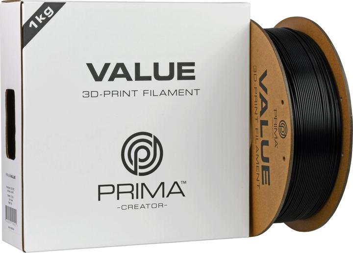 Produktbild Prima Creator PrimaValue ABS -filamentti 3D -tulostimeen,, musta (ABS, 1.75 mm, 1.04 g, Schwarz)