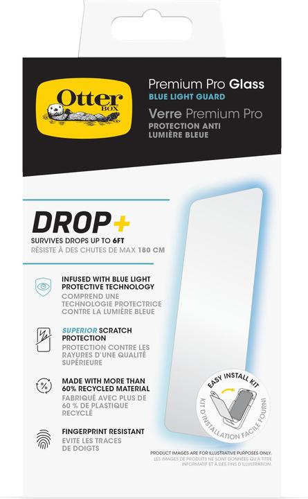 Actual product image OtterBox Premium Pro Glass Blue Light Screen Protector (1 Piece, Apple iPhone 16 Pro)