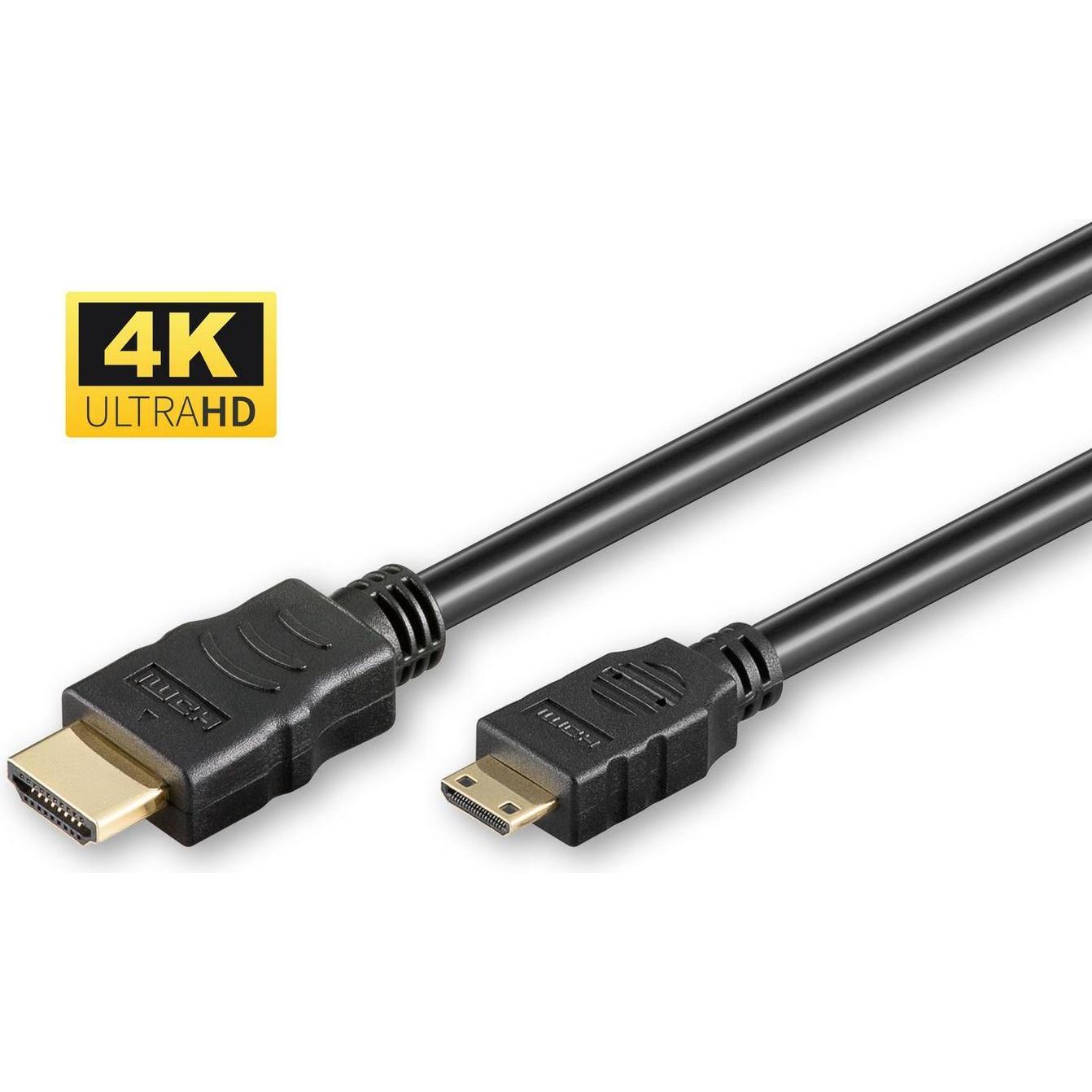 MicroConnect HDMI (Typ A) — mini HDMI (Typ C) (1.50 m), Cavo video, Nero