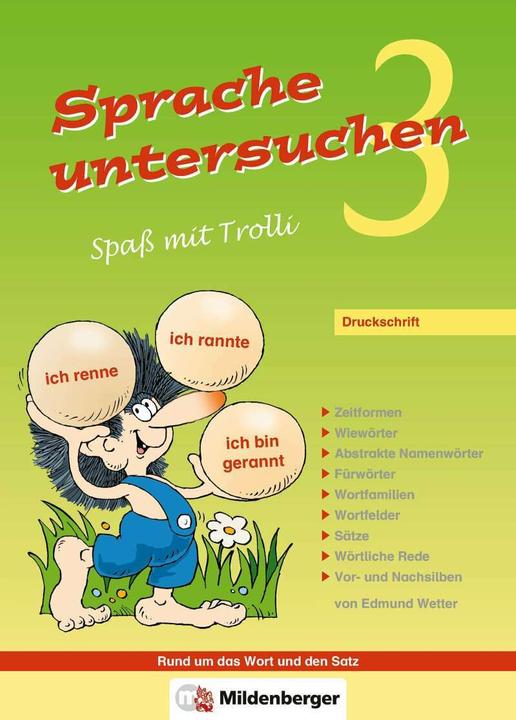 Produktbild Sprache untersuchen-Spass mit Trolli 3 (Deutsch, Edmund Wetter, 2023)