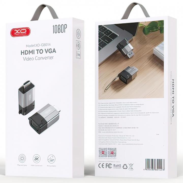 Actual product image xO adapter GB014 HDMI - VGA gray (HDMI, 2.70 cm)