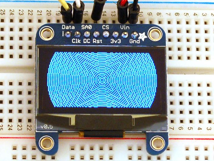 Actual product image Adafruit Monochrome 1.3" 128x64 OLED graphic display (Display)