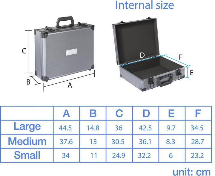 Actual product image Toolcraft Aluminium case set 3-piece (3 pieces)