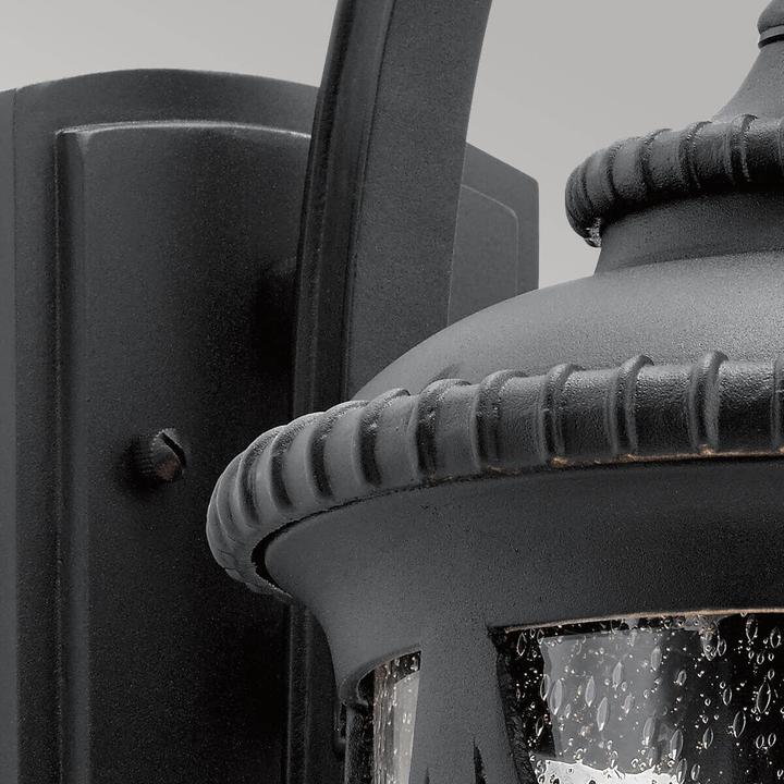 Actual product image Elstead Lighting Admirals Cove outdoor wall light E27 48cm textured black IP44 anti-seawater (E27)