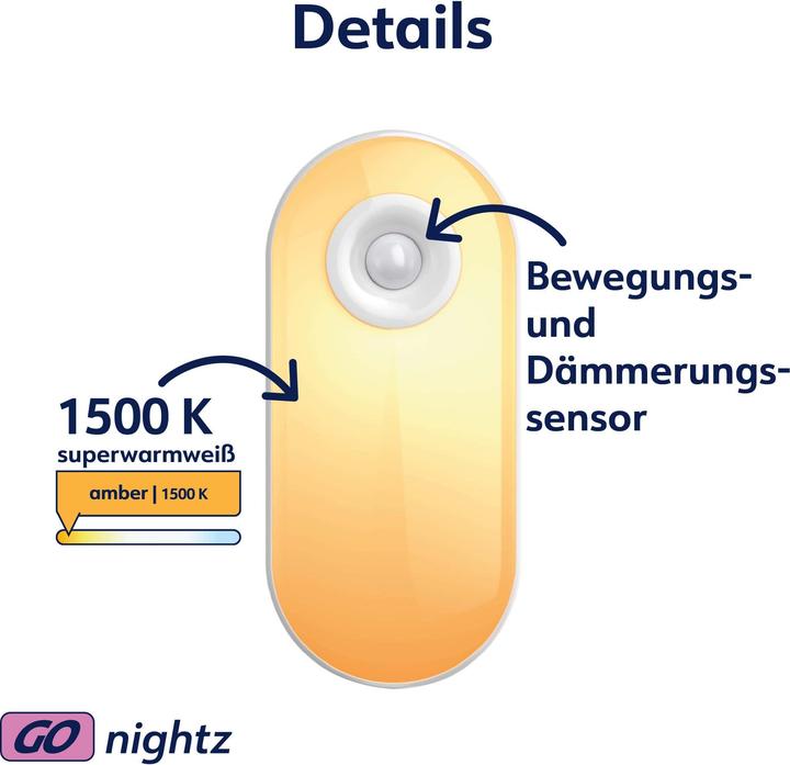 Produktbild Müller Licht MÜLLER-LICHT LED-Orientierungslicht Vela, 27700060, mit Sensor für Steckdose