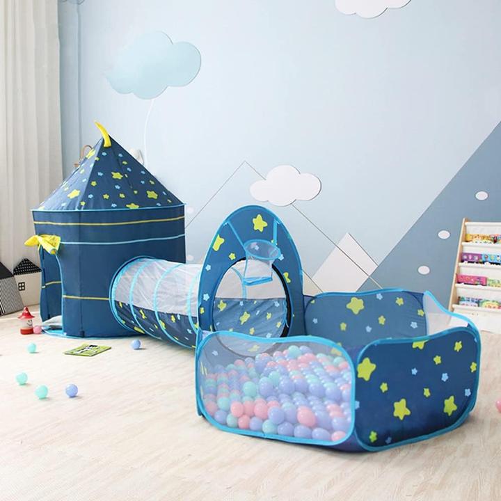 Immagine prodotto Benebomo Tenda da gioco con tunnel blu